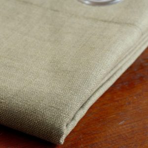 Chambray Cotton Custom Blinds Sesame Beige